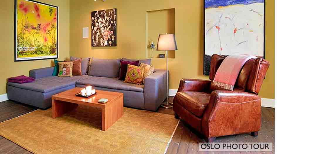 View of Oslo apartment design - backstage to Norwegian culture